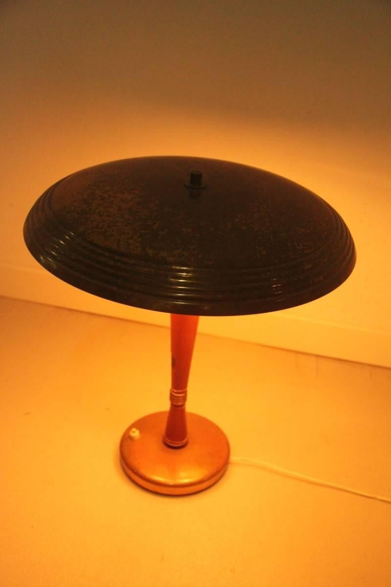 Laiton Lampe de bureau Lumi Milano, design italien mi-siècle moderne, 1950 en vente