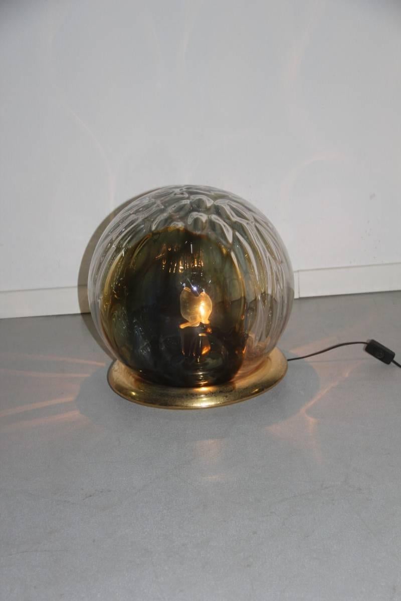 VeArt Murano Table Lamp 1960s Colored Ball In Good Condition For Sale In Palermo, Sicily