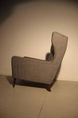 Fauteuil original à haut dossier du milieu du siècle dernier, 1950