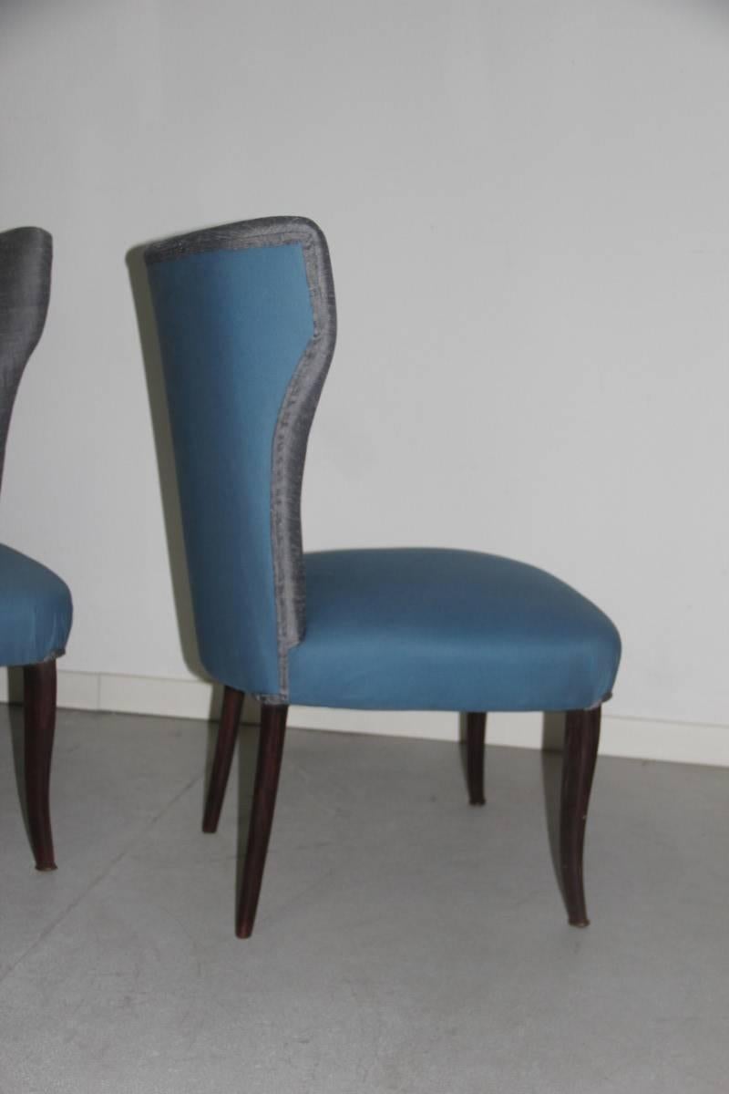 Mid-Century Modern Special High Back Chairs, 1950, Italian For Sale