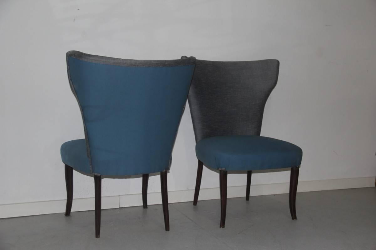 Mid-20th Century Special High Back Chairs, 1950, Italian For Sale