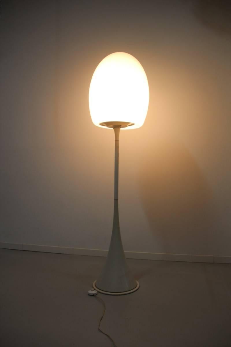 Floor Lamp 1960s Italian Design Murano Glass In Good Condition For Sale In Palermo, Sicily