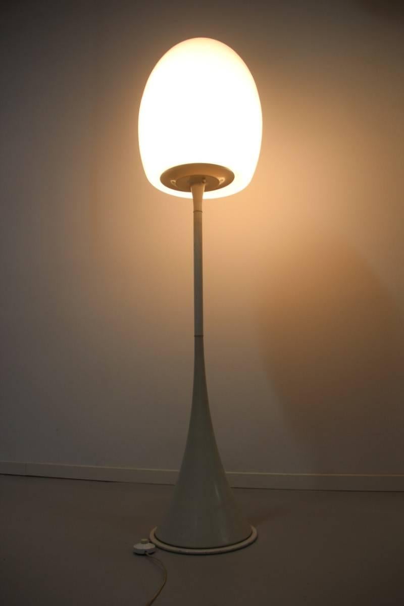 Mid-20th Century Floor Lamp 1960s Italian Design Murano Glass For Sale