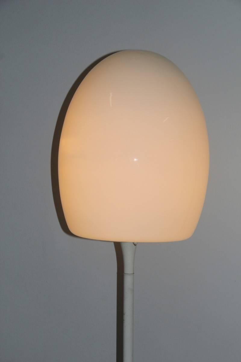 Metal Floor Lamp 1960s Italian Design Murano Glass For Sale