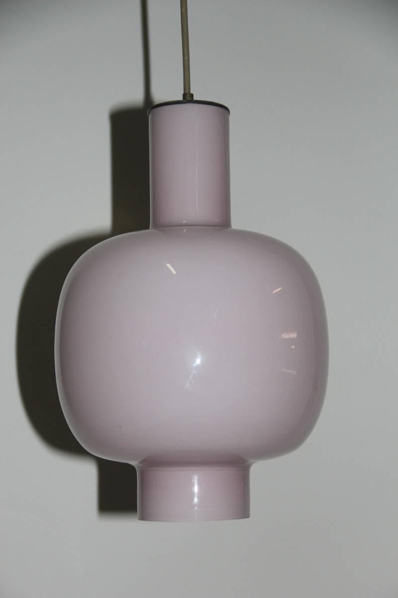 Mid-Century Modern Ceiling Lamp 1950s Vistosi Murano Art Glass