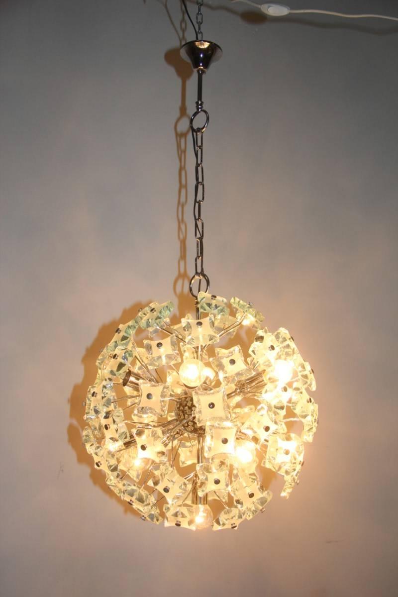 Mid-Century Modern Sputnik Ceiling Lamp Italian Design, 1960s For Sale