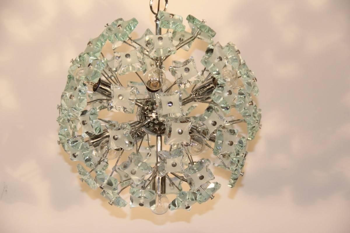 Mid-20th Century Sputnik Ceiling Lamp Italian Design, 1960s For Sale