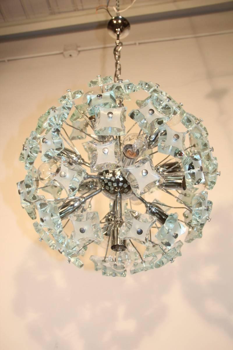 Sputnik Ceiling Lamp Italian Design, 1960s For Sale 1
