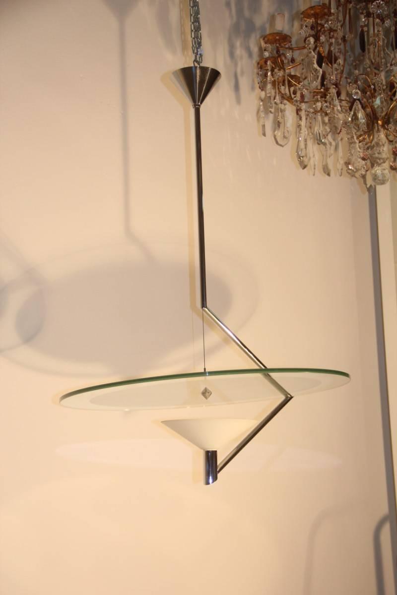 Mid-Century Modern Daniela Puppa Ceiling Lamp Fontana Arte Italian Design Olimpya For Sale