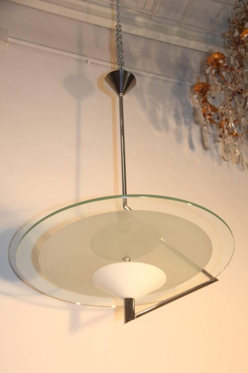 Art Glass Daniela Puppa Ceiling Lamp Fontana Arte Italian Design Olimpya For Sale