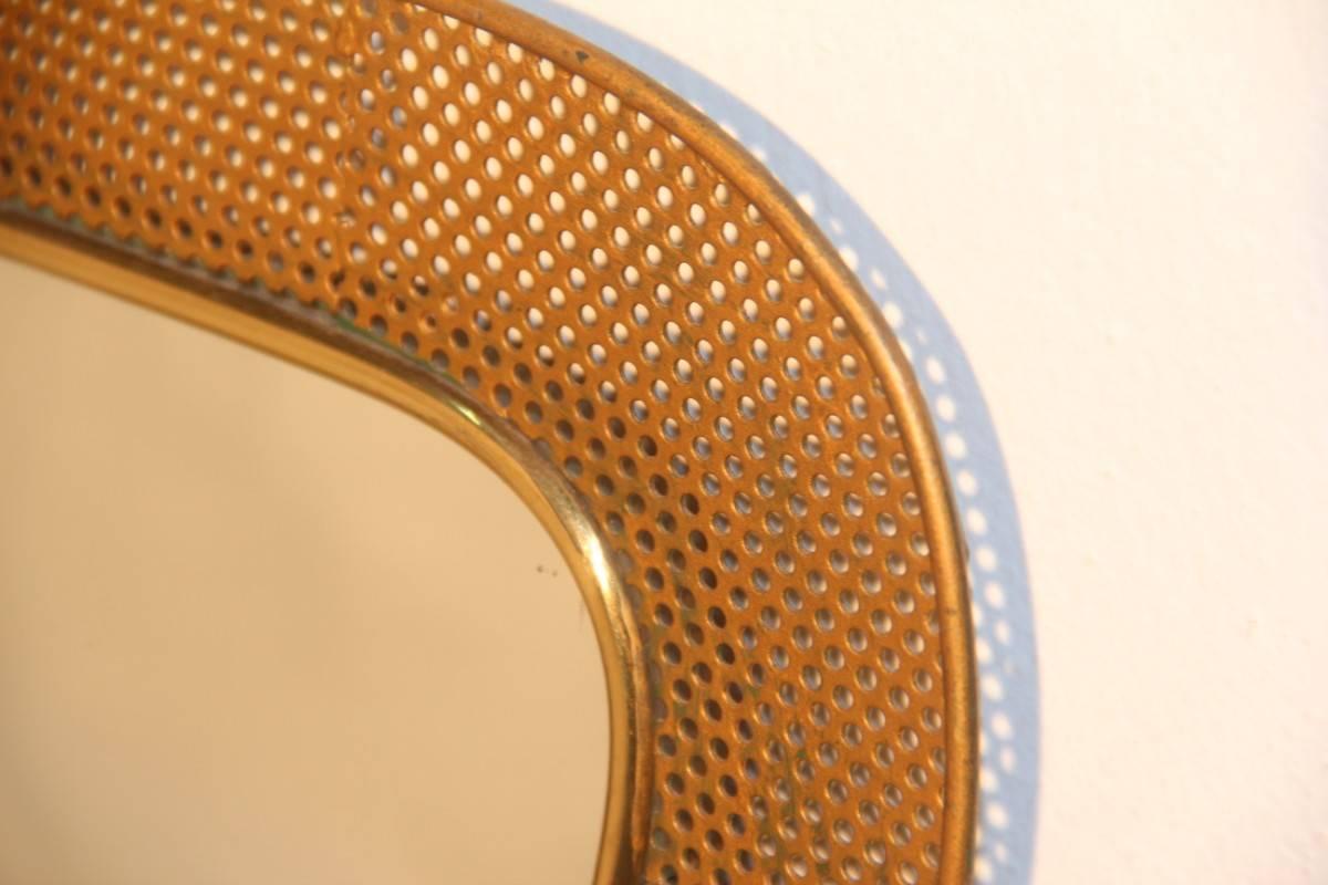 Mid-20th Century Mirror with Perforated Metal of 1950s, France