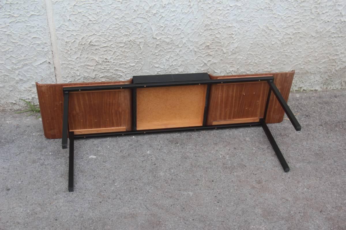 Italian Design Curved Bench Mid-Century Home Attributed 2