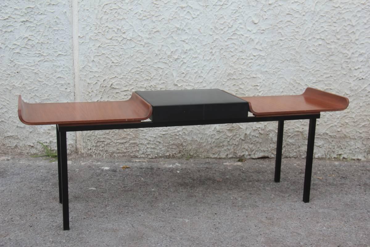 Italian Design Curved Bench Mid-Century Home Attributed 1