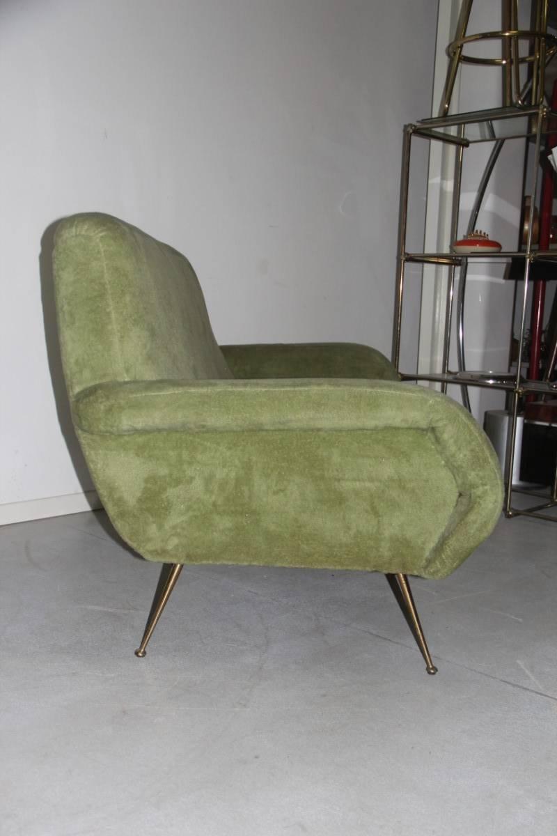 Mid-Century Modern Italian Mid-Century Design Sofa Peluche, 1950s Original Fabric by Gigi Radice For Sale