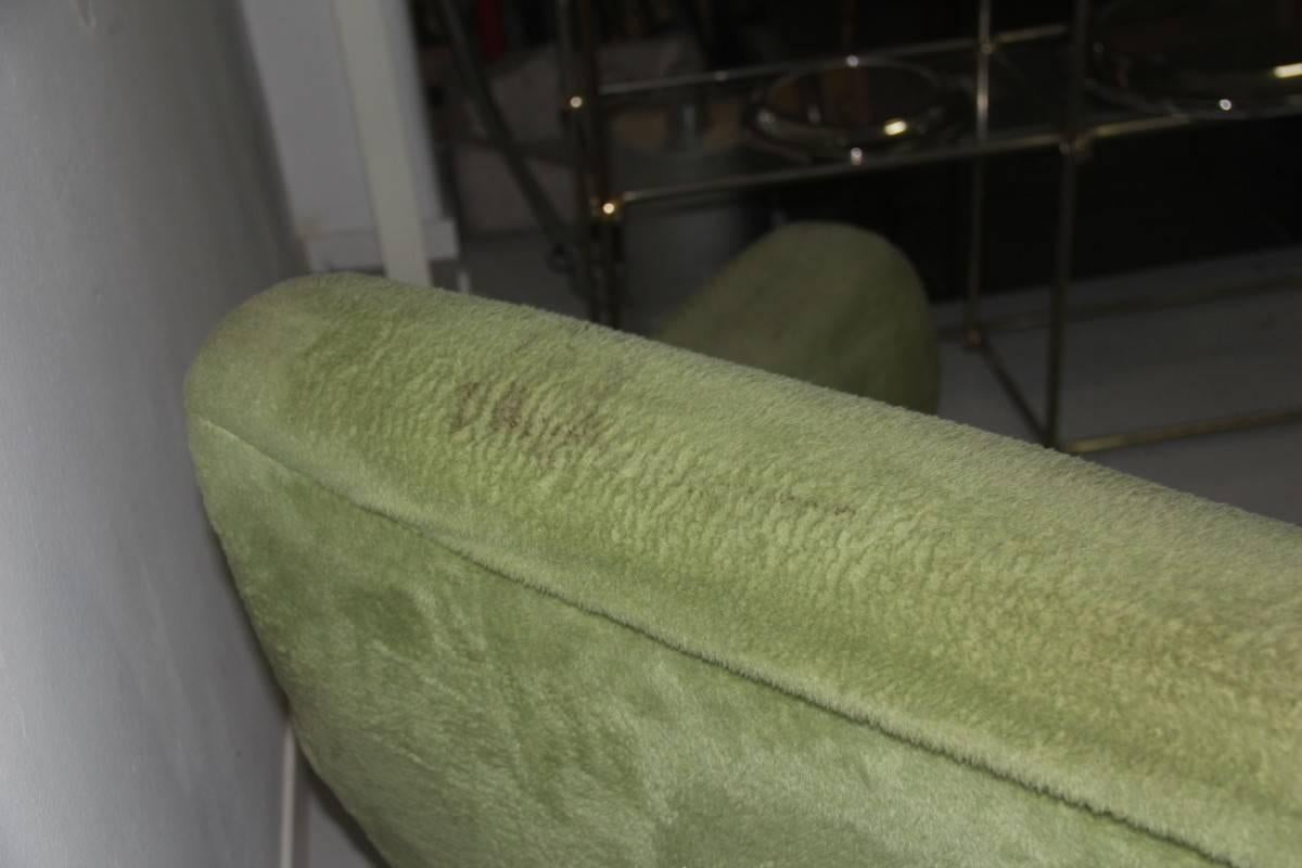 Sofá Peluche de diseño italiano de mediados de siglo, años 50 Tejido original de Gigi Radice en Bueno estado para la venta en Palermo, Sicily