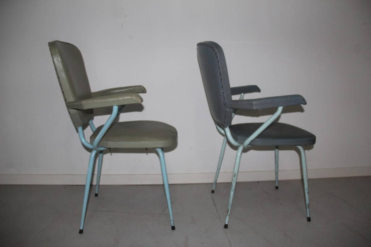 Italian Mid-Century in Particular Chairs Form For Sale