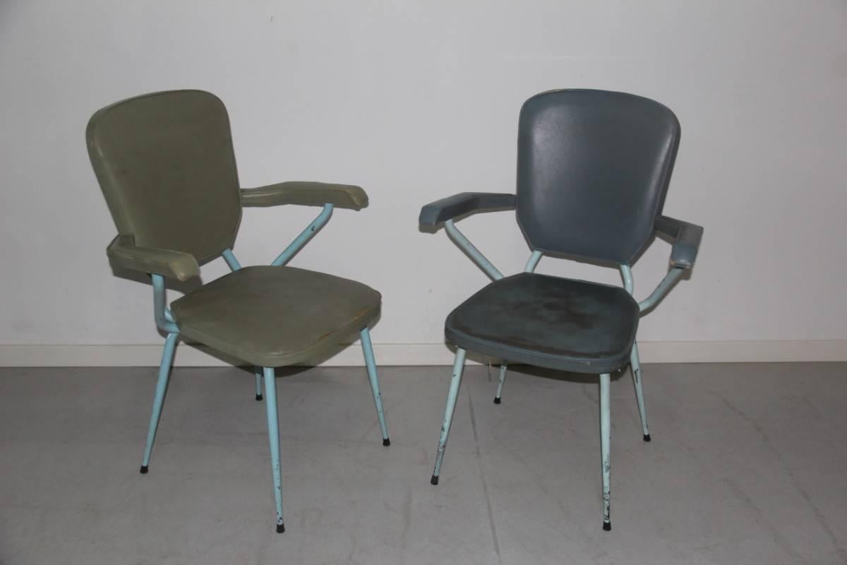 Mid-Century in Particular Chairs Form In Fair Condition For Sale In Palermo, Sicily