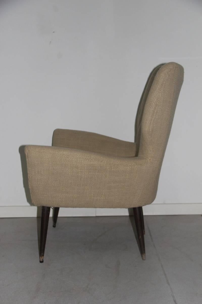 Original Italian Mid-Century armchair, 1950s.