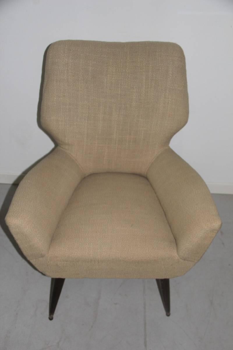 Mid-Century Modern Original Italian Mid-Century Armchair, 1950s For Sale