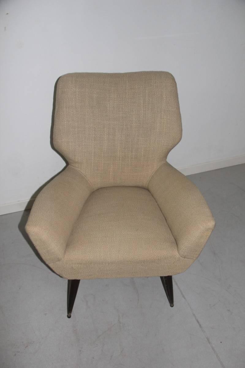 Mid-20th Century Original Italian Mid-Century Armchair, 1950s For Sale