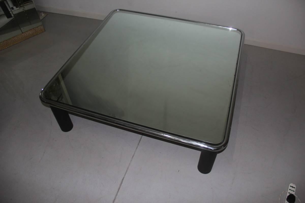 Late 20th Century Large Coffee Table Mirrored Mario Bellini B&B, 1970 For Sale