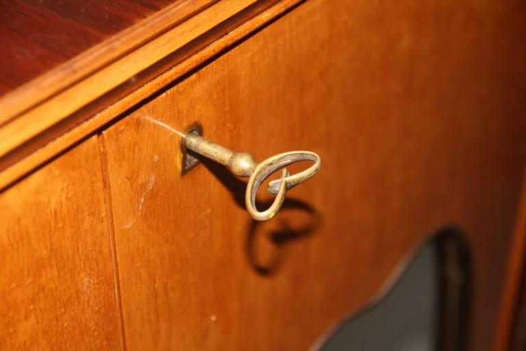 Small Rare Mid-Century Cabinet Bar Osvaldo Borsani Italian Design  For Sale 2