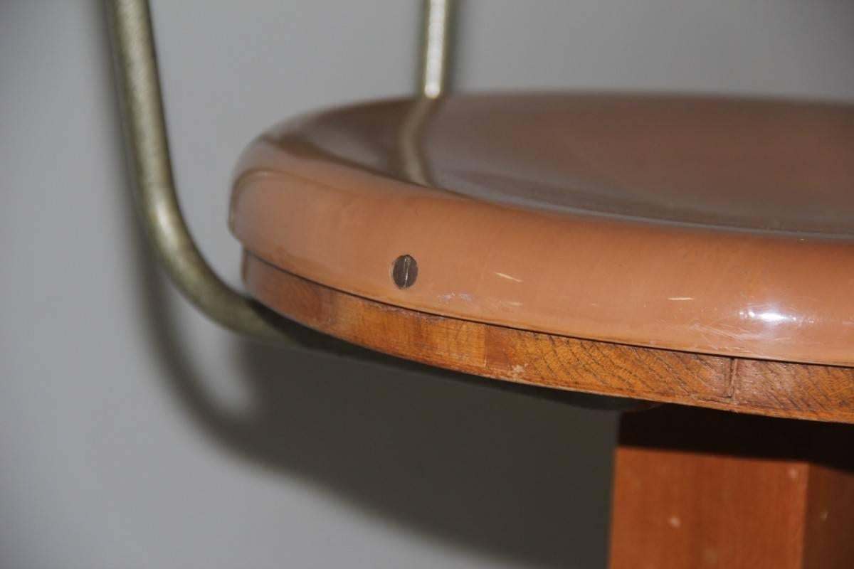 French Rotating Stool 1950s Minimalist Design For Sale