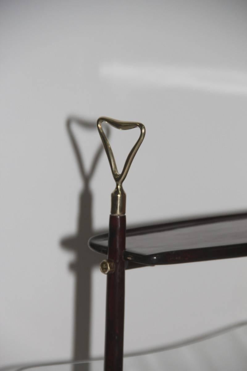 Revisteros Cesare Lacca Diseño italiano moderno de mediados de siglo 1950 Madera curvada Italiano en venta