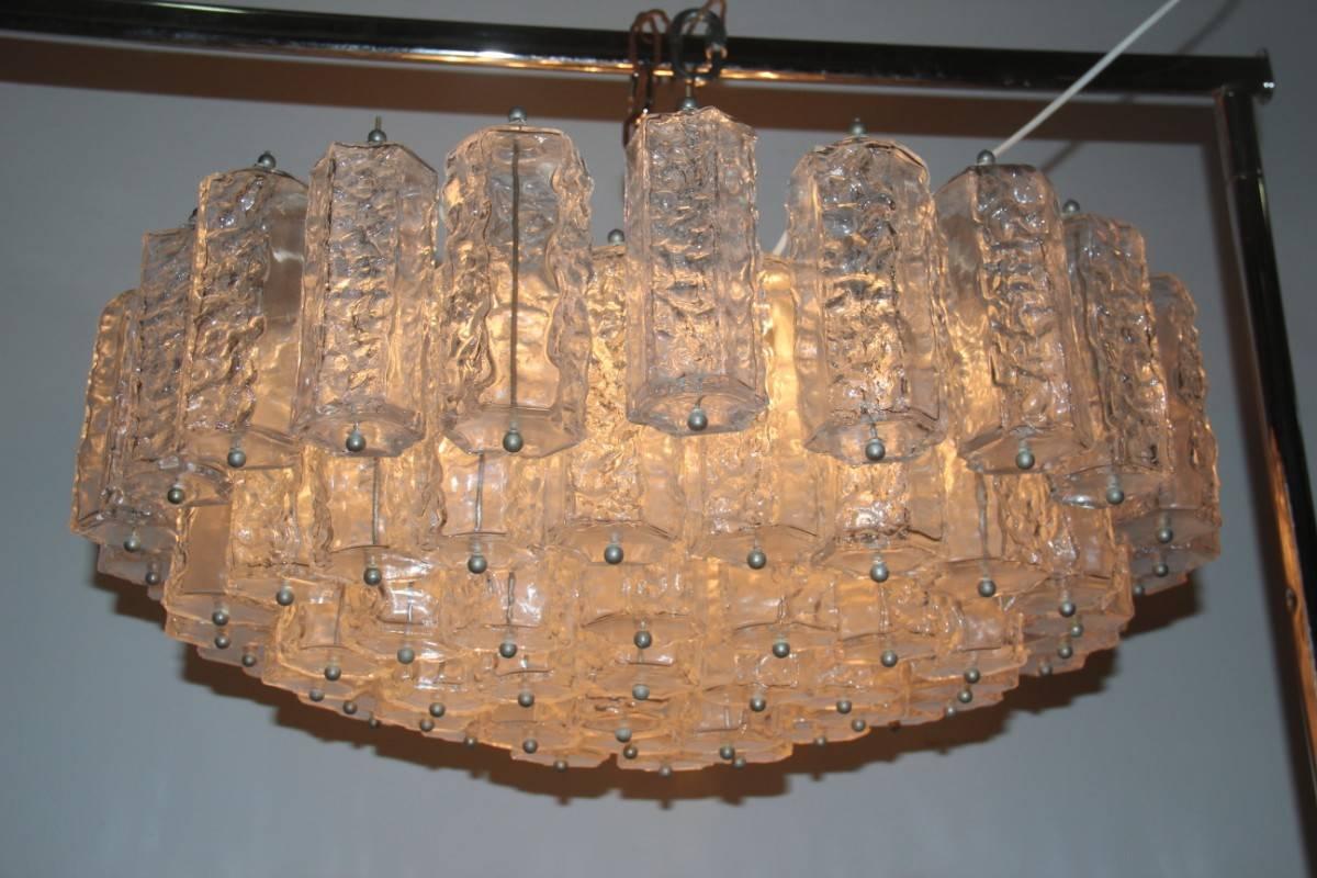 Metal Venini Ceiling Lamp Italian Mid-Century Design
