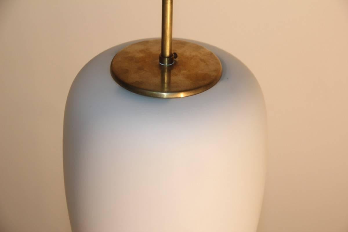 Stilnovo chandelier Mid-Century design 1950s, glass cm.30 x 20 diameter.