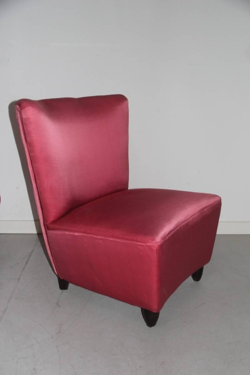 Eleganter Mid-Century-Stuhl, Guglielmo Ulrich zugeschrieben, Paar im Angebot 2