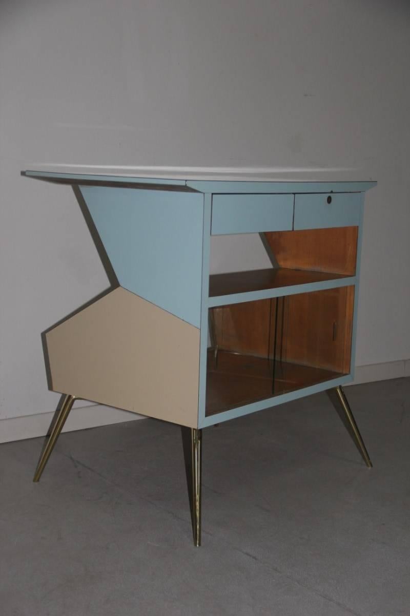 Desk Laminate, 1950 Italian Furniture Especially Gio Ponti Attributed For Sale 2