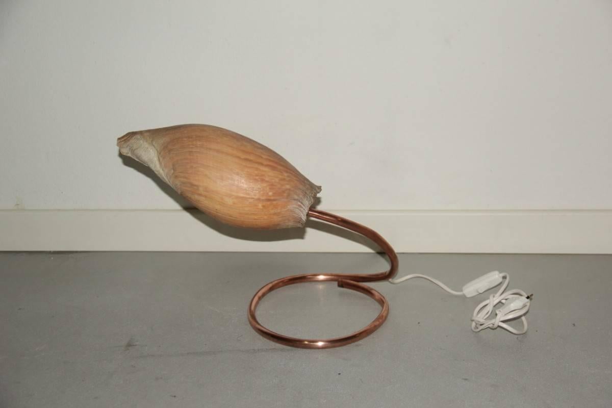 Copper lamp stem and shell, 1960.