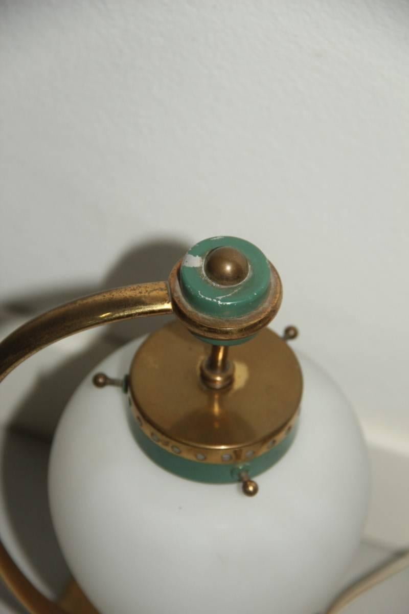 Lámpara de sobremesa original de diseño italiano de mediados de siglo, estilo Stilnovo de los años 50 en Bueno estado para la venta en Palermo, Sicily