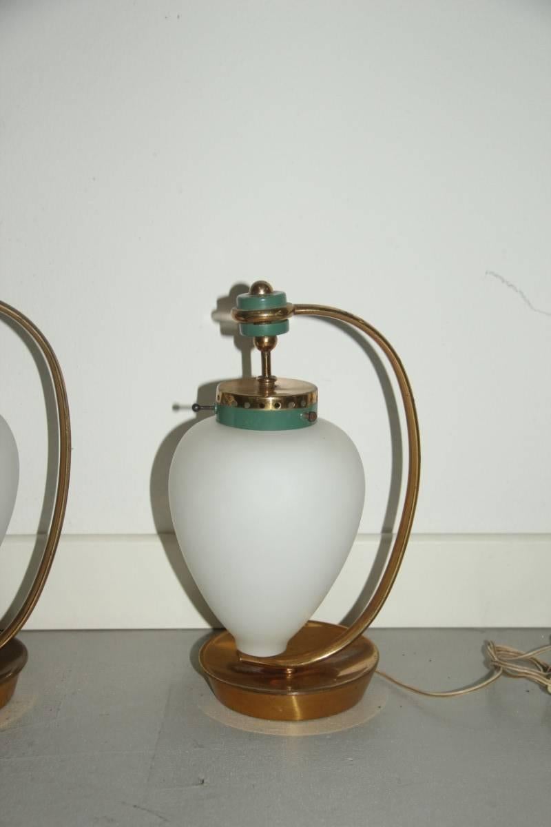 Original Mid-Century Italian Design Table Lamp, 1950s Stilnovo Style For Sale 1