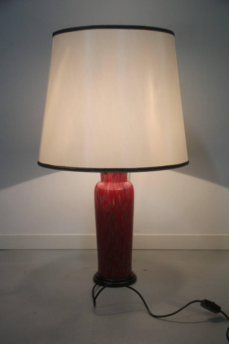 Elegante VeArt Tischlampe aus Murano-Glas, 1970er Jahre.