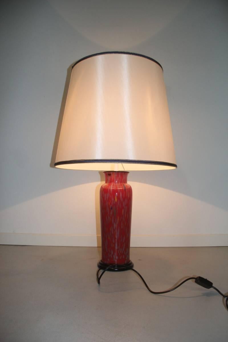 Mid-Century Modern VeArt Murano Art Glass Table Lamp, 1970s Italian Design For Sale