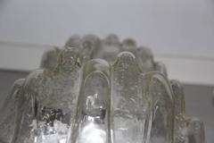 Sculpture Glass Wall Sconces Italian Design, 1950s Murano Glass Round