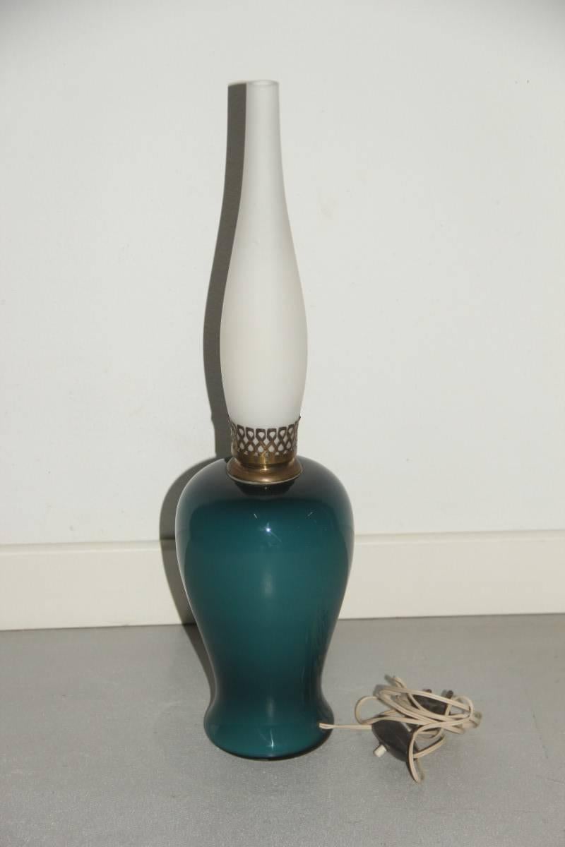 Italian Elegant Minimal Paolo Venini Table Lamp, 1940s
