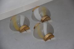 Wall Sconces Italian Design 1970s Murano Art Glass