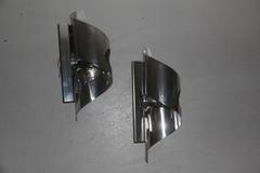 Pop Art Curved Steel Wall Sconces, 1970s