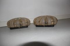 Midcentury Bubble Glass Wandlampen, 1960er Jahre