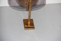 Pair of Stilux Wall Sconces  Plexiglass Brass Glass Mid-Century Modern