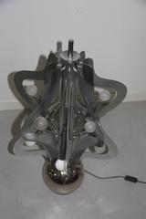 Lamp Floor Sculpture Design 1970s Italian Design Steel