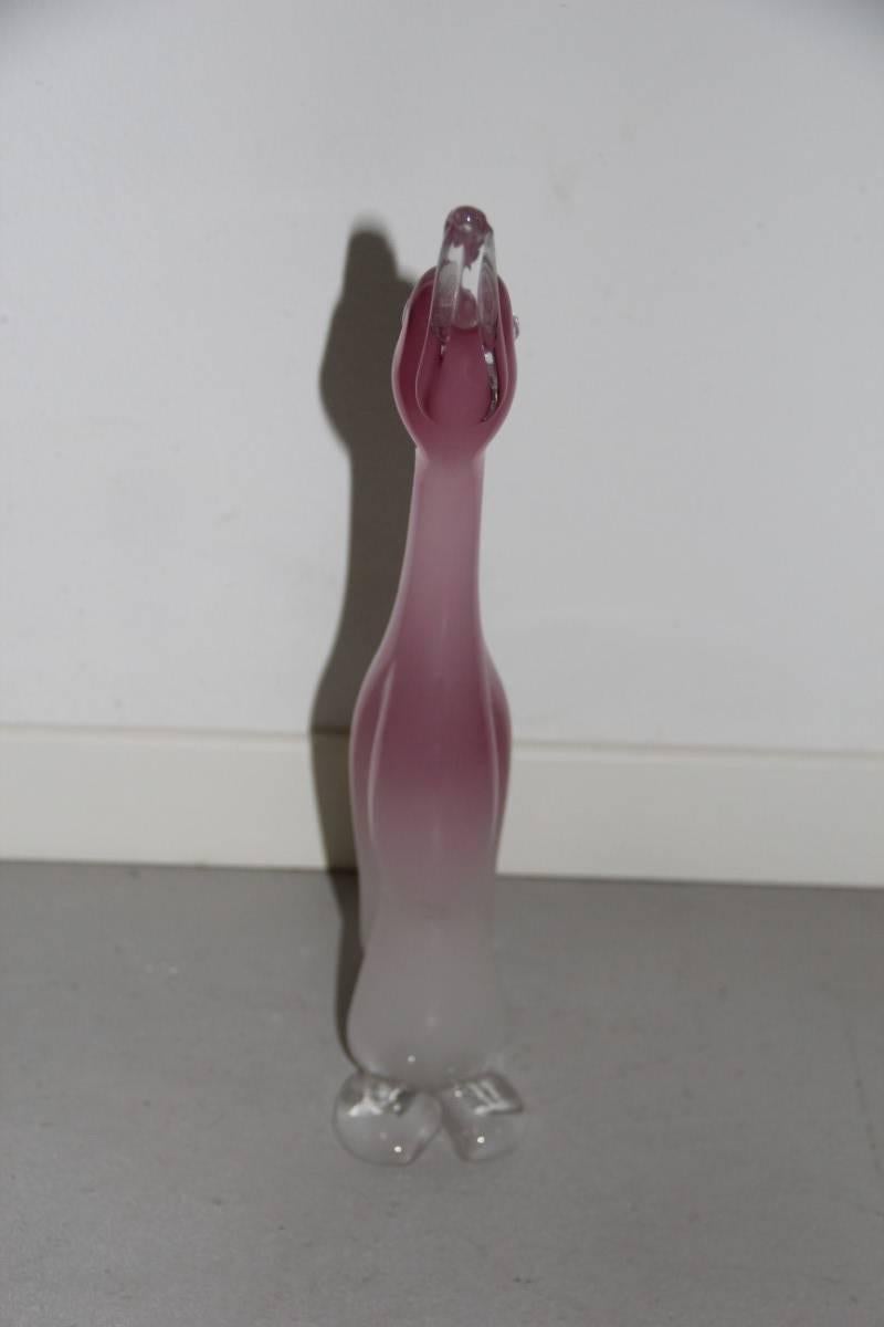 Mid-Century Modern Seguso Duck Murano Verre de Murano albâtre 1960 Verre de Murano  en vente