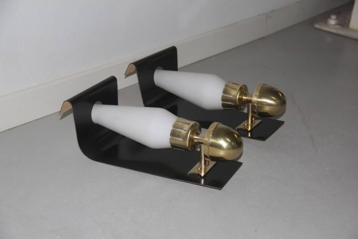 Pair of Mid-Century Italian Wall Sconces, 1950s For Sale 2