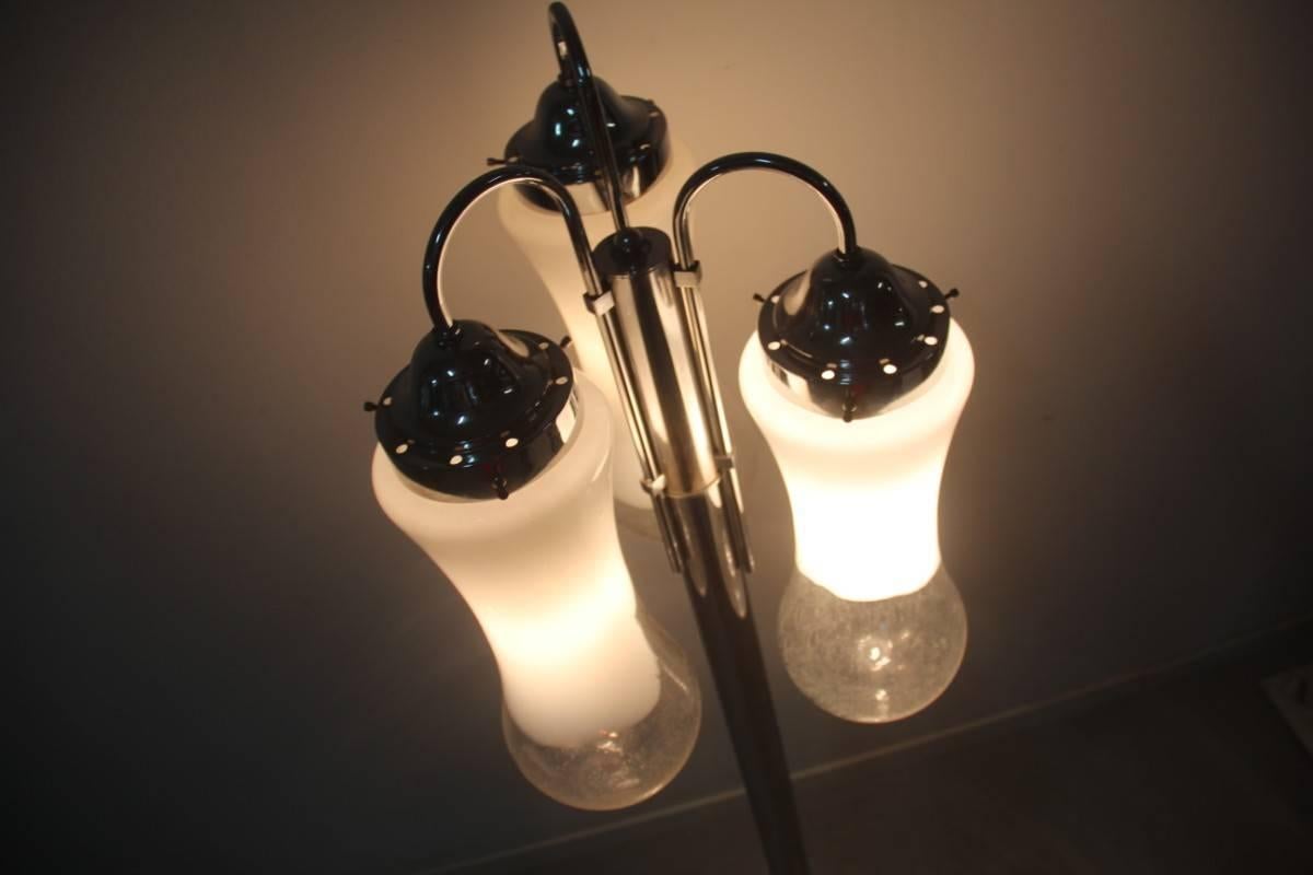Mid-Century Modern Mazzega Floor Lamp in Murano Art Glass Italian Design 1970  For Sale