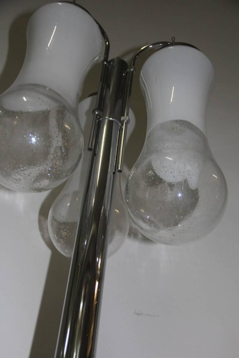 Mazzega Floor Lamp in Murano Art Glass Italian Design 1970 In Good Condition For Sale In Palermo, Sicily