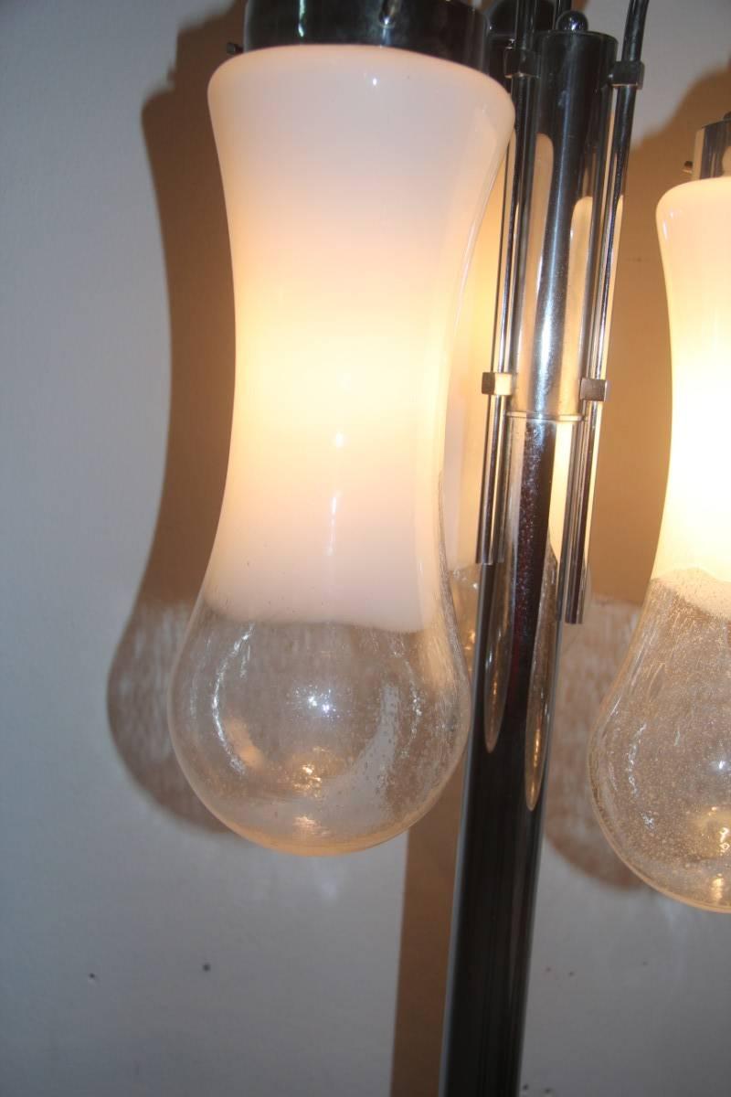 Mazzega Floor Lamp in Murano Art Glass Italian Design 1970  For Sale 2