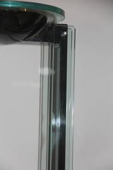 Italian Floor Lamp Metal Glass Marble 1980